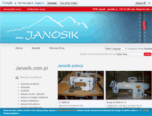 Tablet Screenshot of janosik.pl